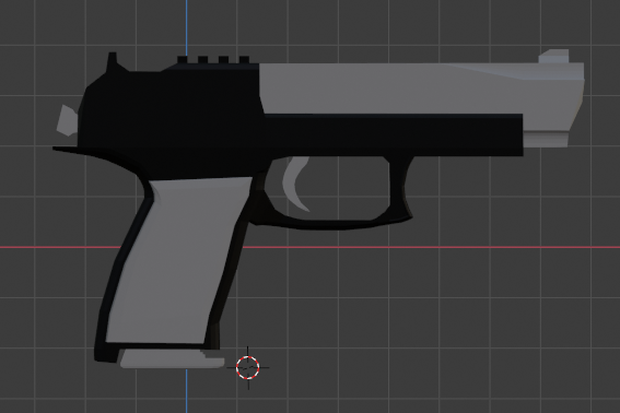 Low Poly Modified Desert Eagle preview image 2